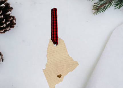 Custom Maine Hometown Ornament