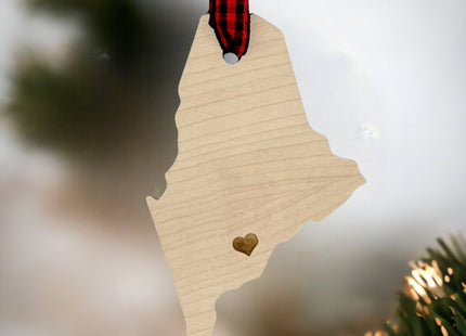 Custom Maine Hometown Ornament