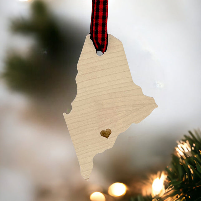 Custom Maine Hometown Ornament