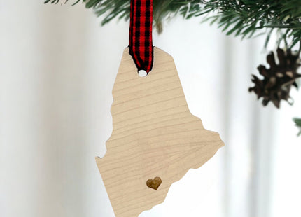 Custom Maine Hometown Ornament