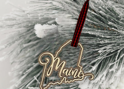 Maine Double Layer Ornament