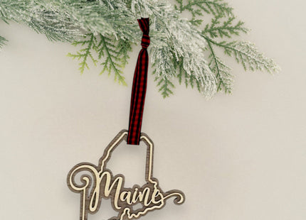 Maine Double Layer Ornament