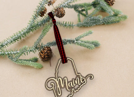 Maine Double Layer Ornament