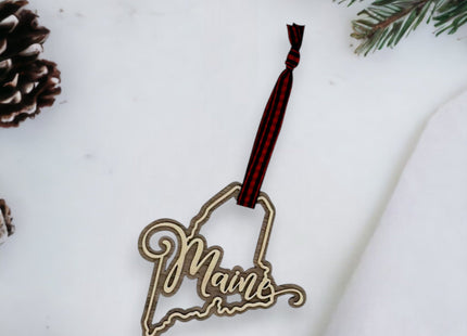 Maine Double Layer Ornament