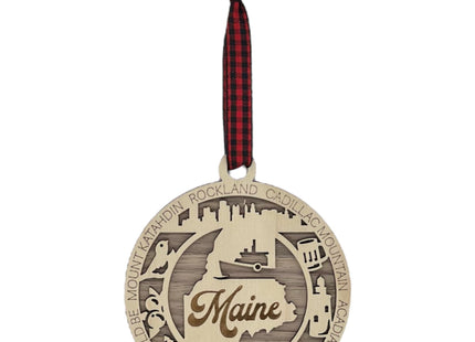 Maine State Highlights Ornament