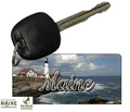 Maine Lighthouse Beach Key Chain