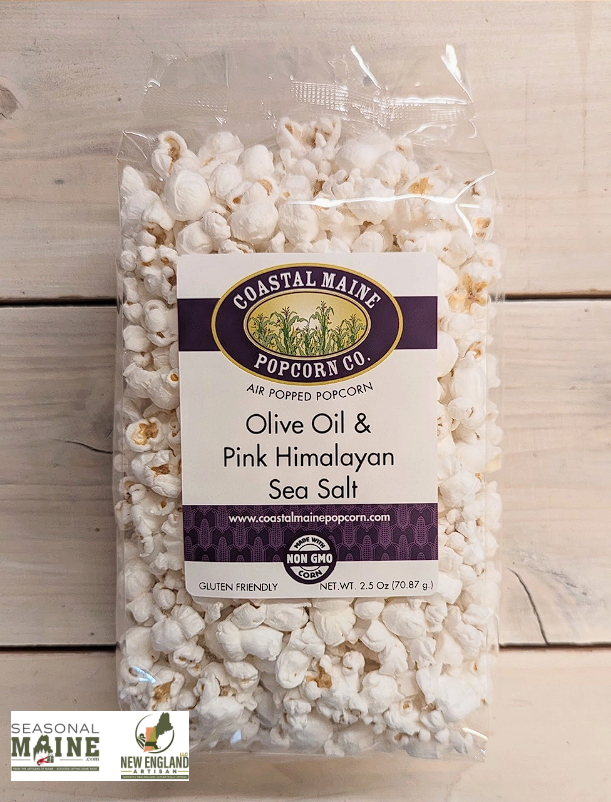 Coastal Maine Popcorn Co. - Olive Oil & Pink Himalayan Sea Salt Popcorn