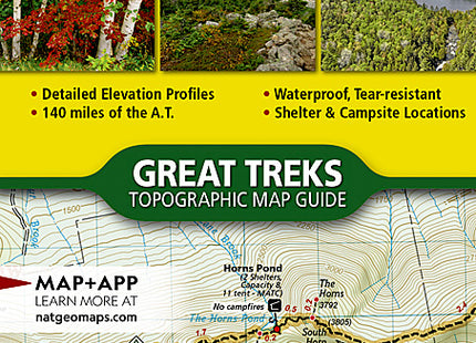 National Geographic Appalachian Trail Maine South map