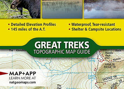 National Geographic Appalachian Trail Maine North map
