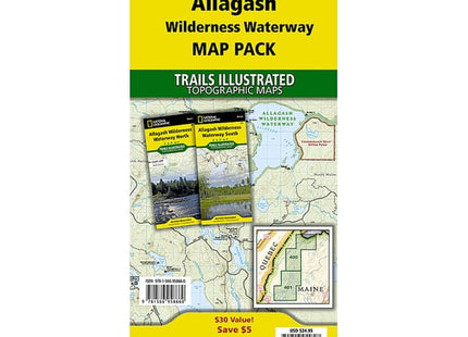 National Geographic Allagash Wilderness Waterway Map Pack