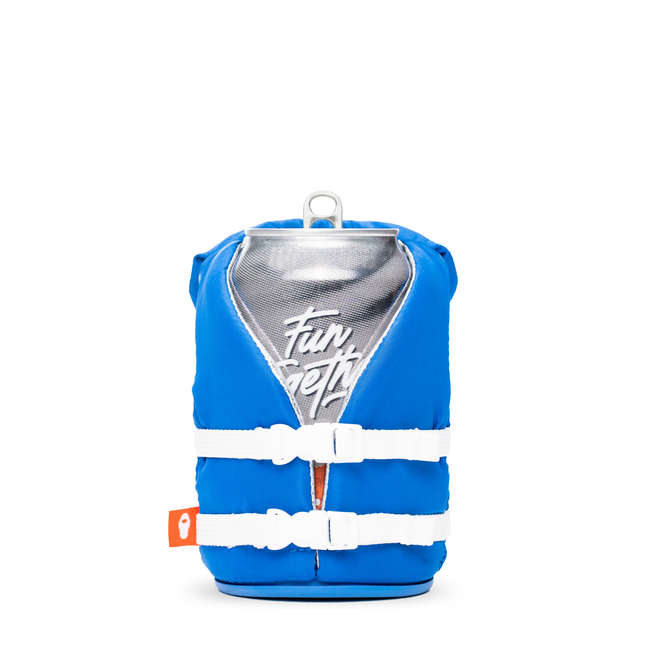 Varsity Blue Puffin Buoy floating can cooler