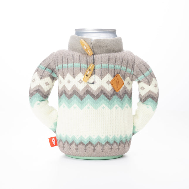 Seafoam Puffin Fjord sweater can cooler