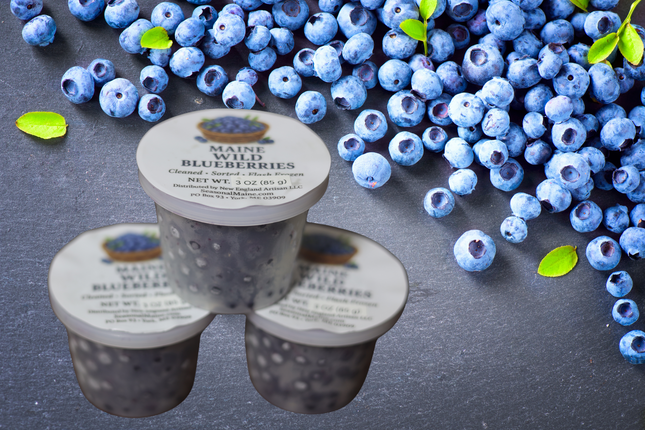 Organic Wild Maine Blueberries 3oz (3-Pack)
