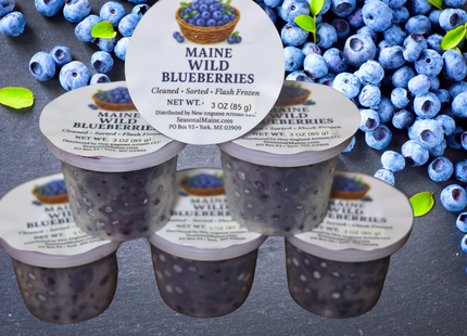 Organic Wild Maine Blueberries 3oz (6-Pack)