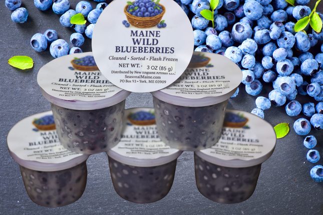 Organic Wild Maine Blueberries 3oz (6-Pack)