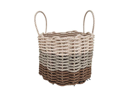 Brown, Tan & Light Tan Ombre Rope Basket