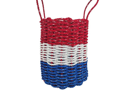 Red, White & Blue Coastal Rope Basket