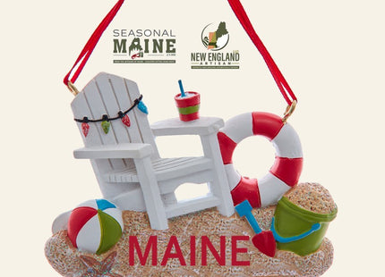 Beach Chair Ornament  2.5" Coastal Holiday Decor