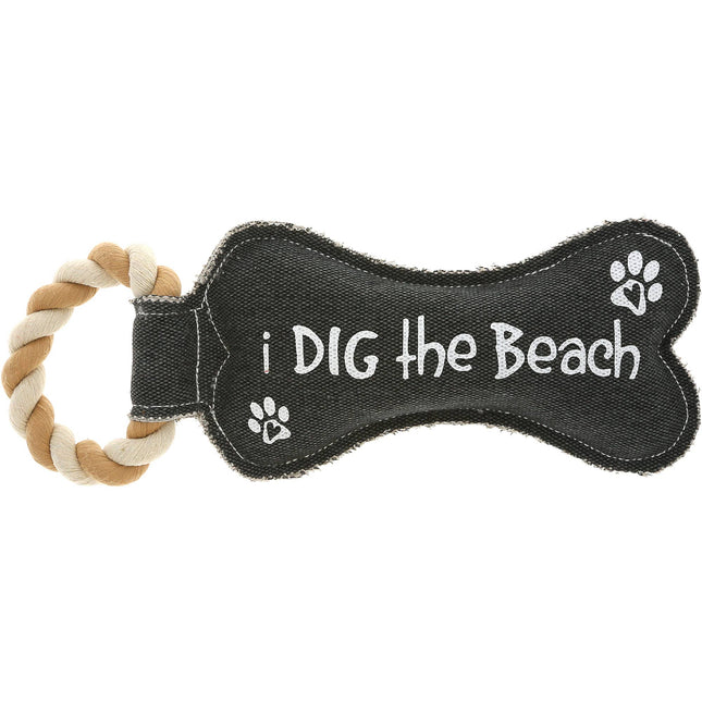 Dig the Beach - 12" Dog Toy on Rope