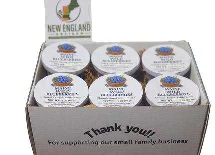 Organic Wild Maine Blueberries 3oz (6-Pack)