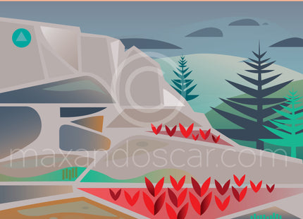 Cadillac Mountain Acadia Postcard