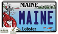 Maine Lobster Novelty Metal License Plate – Lobster (4" x 2.2")