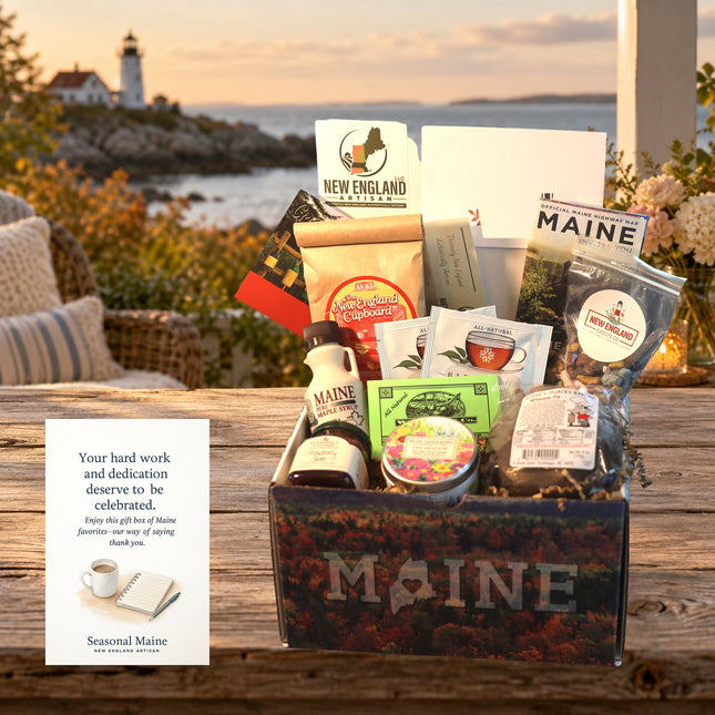 Corporate Employee Appreciation Standard gift box — example photographed Standard assortment with occasion card; contents may vary.